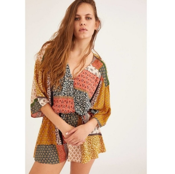 Dress Forum Animal Print Belted Romper - Picture 1 of 8